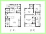 間取り図 4SLDK。土地159.46平米建物105.10平米。収納豊富な全室収納付き。15.8帖のLDKは、ご家族が自然と集まる空間です。