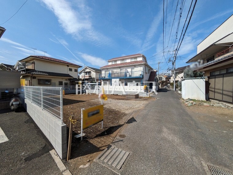 現況写真 接道状況および現場風景　【立川市羽衣町2丁目】