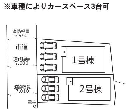 区画図 現地配置図です。