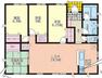 間取り図 1号棟:ワンフロアで生活動線がコンパクトになり暮らしやすい間取り！洋室は6帖以上で広々空間です！