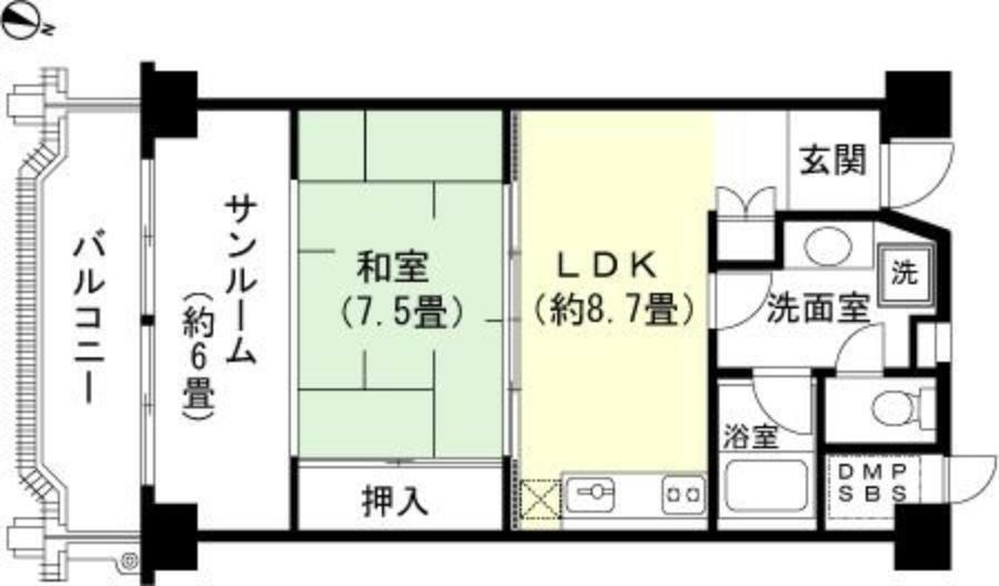 間取り図 1LDK