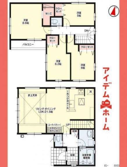 間取り図 1号棟間取図