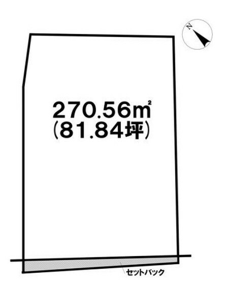 土地図面 西原町翁長に売土地でました！土地面積81.84坪！上下水道、前面道路有 分筆2区画でも販売中！