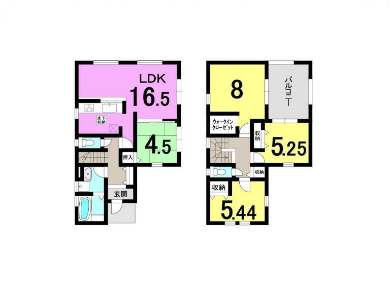 間取り図 充実設備