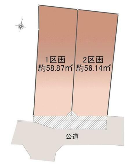 土地図面 2区画