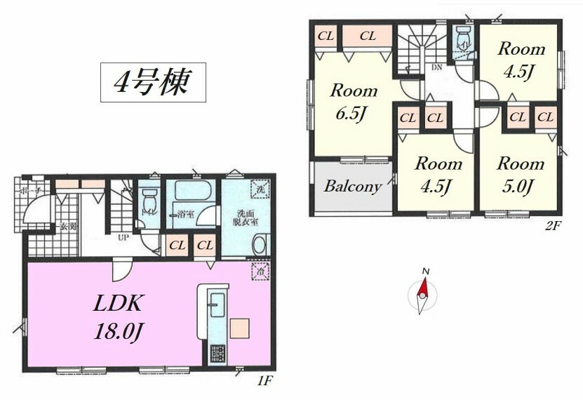 間取り図 4号棟間取り