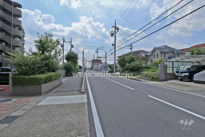 現況写真 敷地北側の前面道路（西側から）