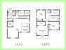 間取り図 4SLDK。土地159.46平米建物105.10平米。収納豊富な全室収納付き。15.8帖のLDKは、ご家族が自然と集まる空間です。