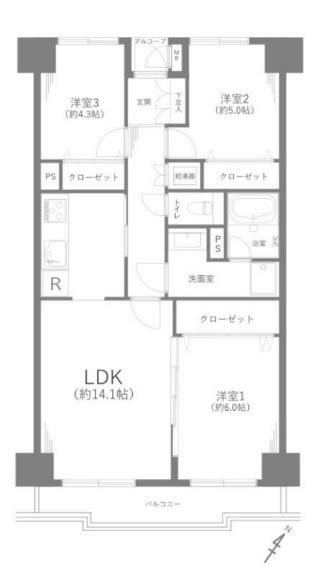 間取り図 【間取り】・70.20平米3LDK