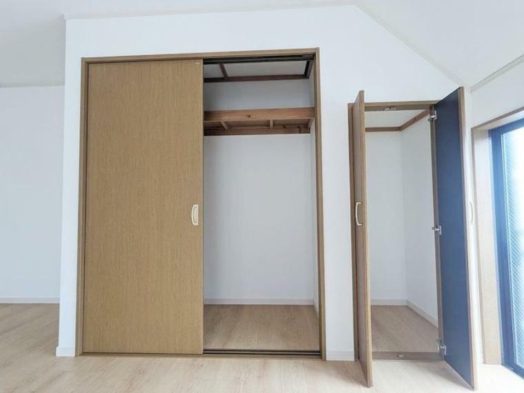 収納 すべての居室に十分な容量の収納スペースを用意した使いやすい間取り。お部屋のスペースを有効に使えます。