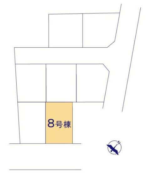 区画図 【区画図】カースペースは2台分駐車できます ～お車での来客にも対応できますね