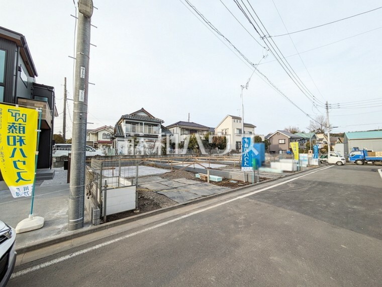 現況写真 接道状況および現場風景　【昭島市福島町2丁目】