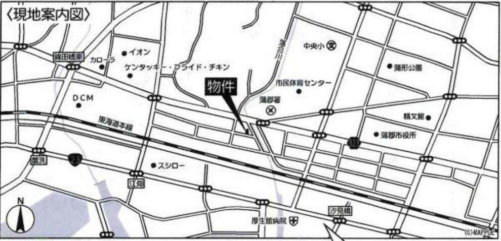 間取り図・図面 交通アクセス図です。