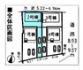 区画図 敷地面積:168.69平米　お車は2台駐車可能