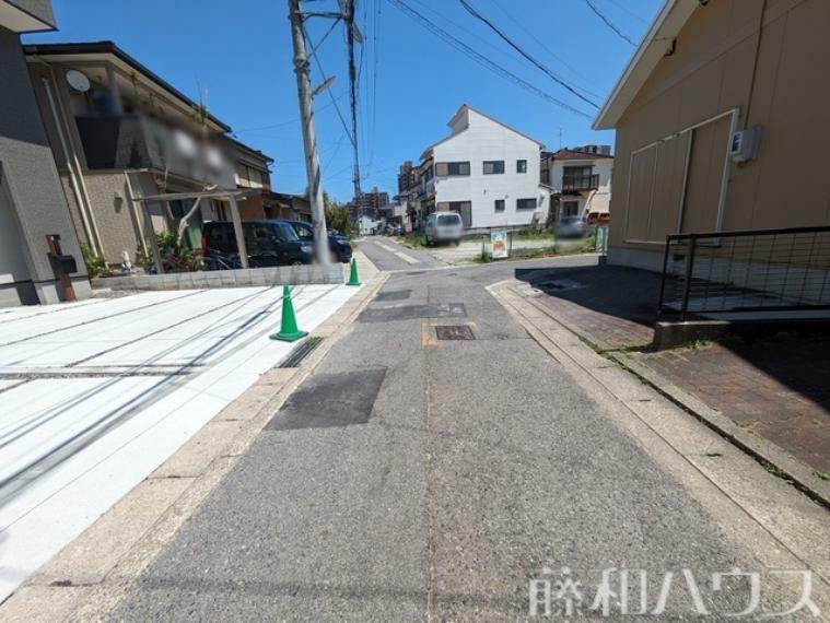 現況写真 接道状況および現場風景　【名古屋市千種区香流橋1丁目】