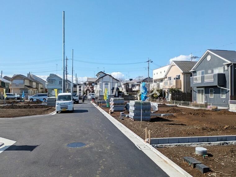 現況写真 接道状況および現場風景　【立川市砂川町6丁目】