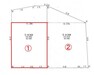 区画図 1号地　建築条件無し売地につき、お好きなハウスメーカーで建築可能です。