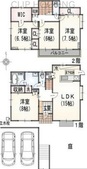 八王子市西寺方町(4LDK)の間取り