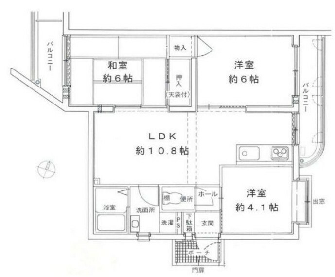 ワコーレ須磨本町(3LDK) 2階の間取り