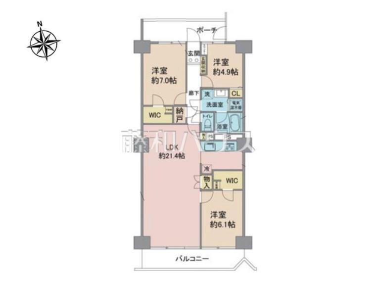 間取り図 間取図　【つつじヶ丘ハイム　A号棟】