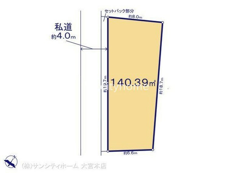 区画図 図面と異なる場合は現況を優先