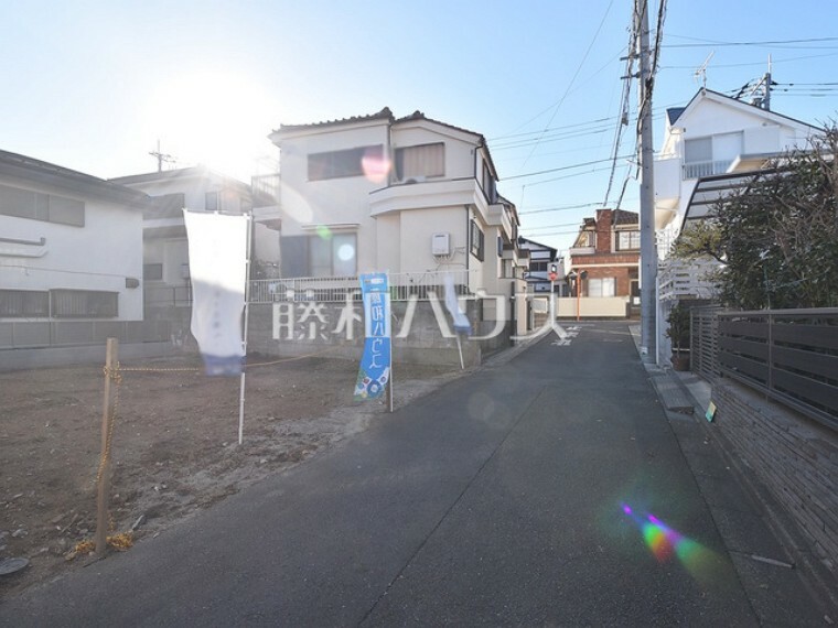 現況写真 接道状況および現場風景　【小平市栄町3丁目】