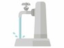 【外水栓（設備画像）】 立水栓で気軽に使いやすく、手洗いしやすい形状です。ホースをつなげば、洗車やガーデニングなどにもご活用いただけます。