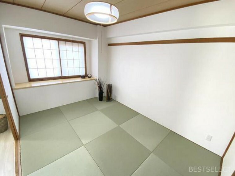 和室 和室をオープンにするとより広くなり,来客時にもゆったり使えますね:和室約6.0帖