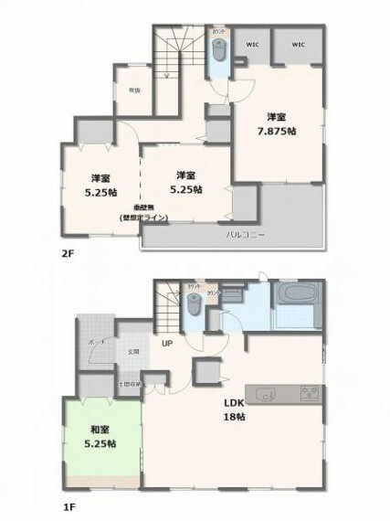 間取り図 5号棟・3SLDK～4SLDK