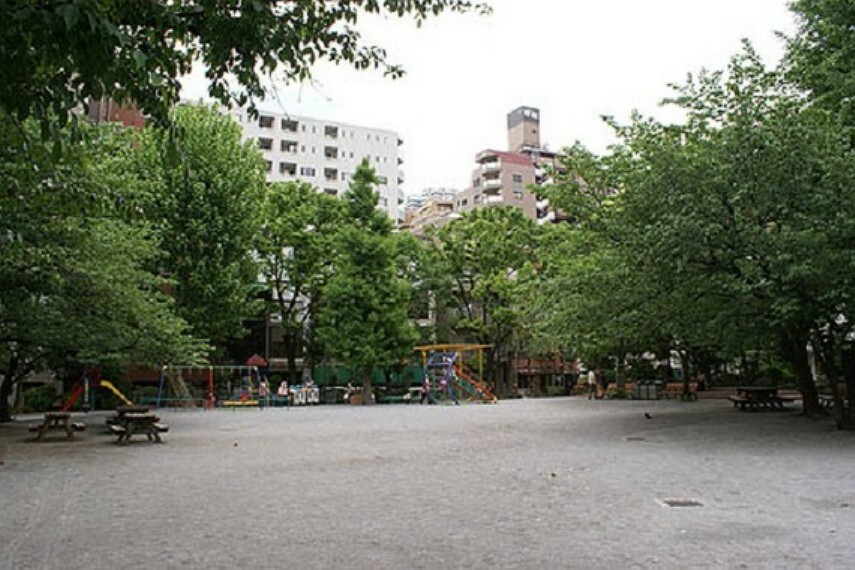 公園 遊具やベンチのある公園です。