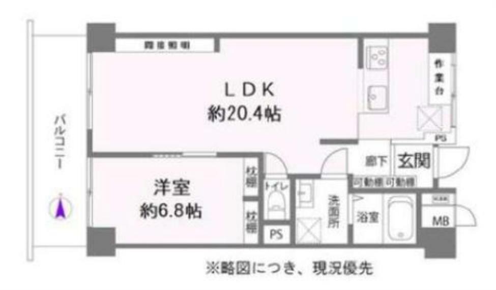 間取り図 間取り:1LDK