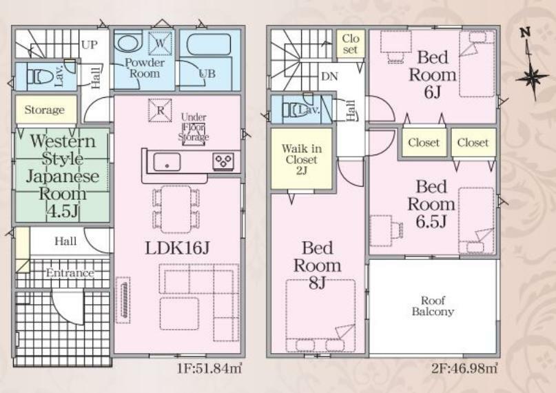 間取り図 効率的かつ暮らしのことをしっかり考えた間取りです