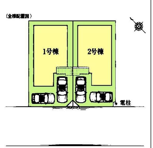 間取り図・図面 カースペース2台付きでセカンドカーをお持ちのご家庭でも安心。 物件探しのご条件・ご要望・ご質問など、何なりと弊社スタッフまでお申し付けください！