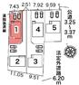 区画図 敷地面積141.36平米　お車は2台駐車可能（車種による）