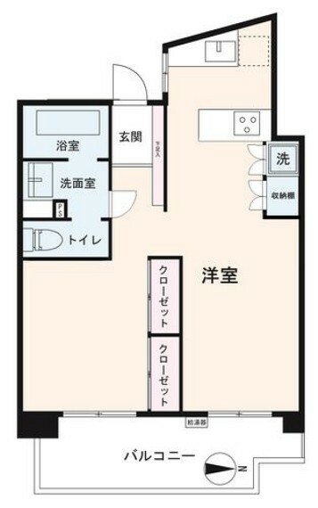 間取り図 1R/50.60平米/東向き