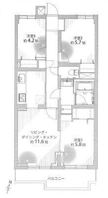 間取り図 ※事務所使用不可・ペット飼育相談（要承認・飼育細則有）