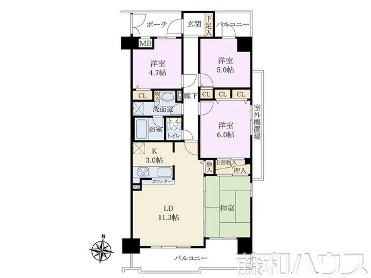 間取り図 間取図　【藤和シティーコープ勝川】