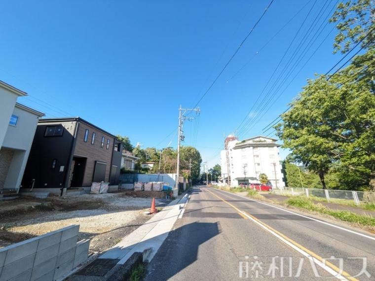 現況写真 接道状況および現場風景　【春日井市高蔵寺町8丁目】