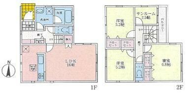 間取り図 3LDK＋S/建物面積80.46平米/土地面積85.65平米