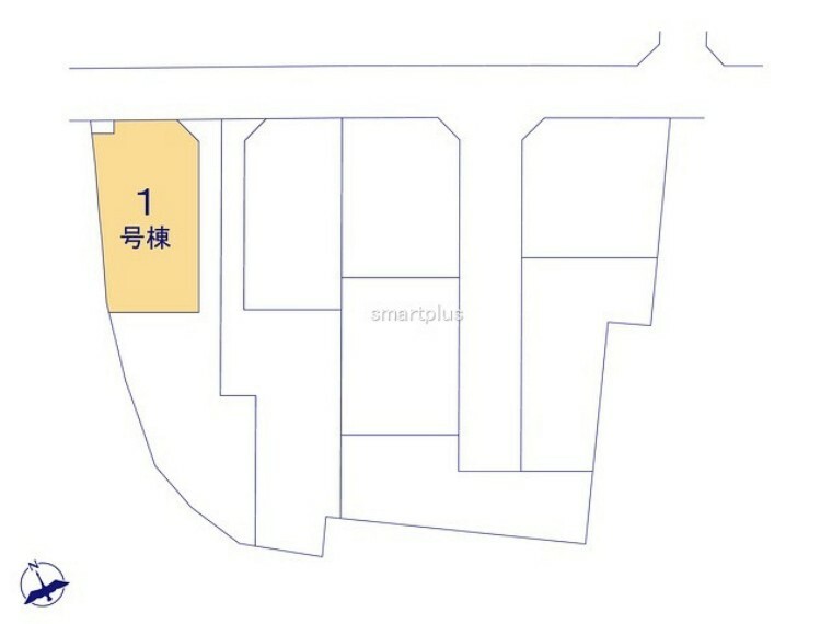 土地図面 ～陽当りの良い北道路のお住まい～ ・北側道路ですが、南側にお庭があるので陽当りもしっかりと確保されております。 ・道路側に大きな窓が配置されないので、プライバシーも守られますね。