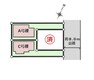 区画図 ■前面道路は北東側8.0m公道で車庫入れもスムーズ　■土地面積:122.81平米（37.15坪）