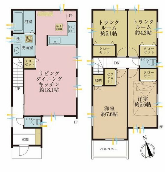 間取り図 2SSLDK、土地面積84.67平米、建物面積94.18平米