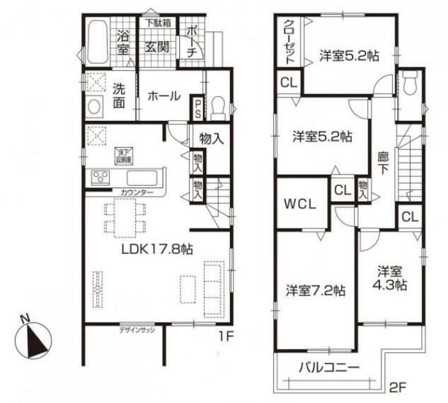 間取り図 ●4号棟間取り●