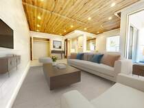 「木の温もり感じられる室内デザイン。」（画像内の家電・家具等はCGです。本物件には付帯されません。）