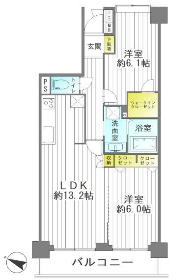 間取り図 南西向きで明るく、開放感のある空間！新規リノベーション物件ですぐに新生活を始められます！