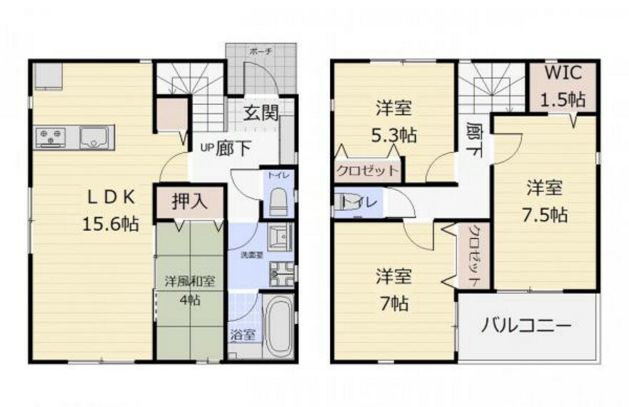 間取り図 ウォークインクロゼットのある住まいで収納上手な生活