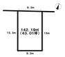 土地図面 1号地43.01坪！更地・建築条件なし！