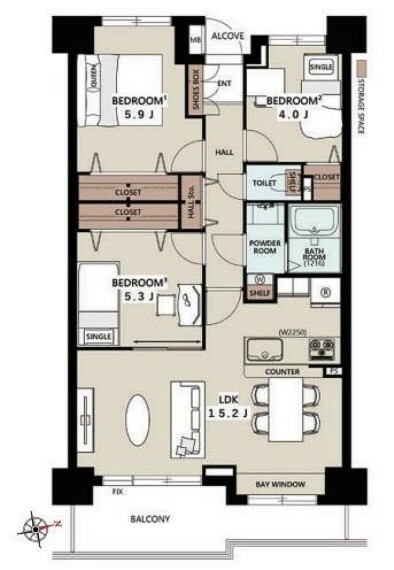 間取り図 ～House Layout～ リノベーション後の綺麗なお部屋で新生活を。上質な温もりに包まれる、快適で穏やかなプライベート空間です。