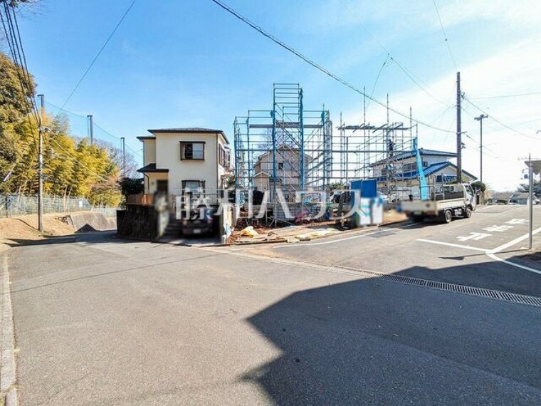 現況写真 接道状況および現場風景　【多摩市連光寺6丁目】