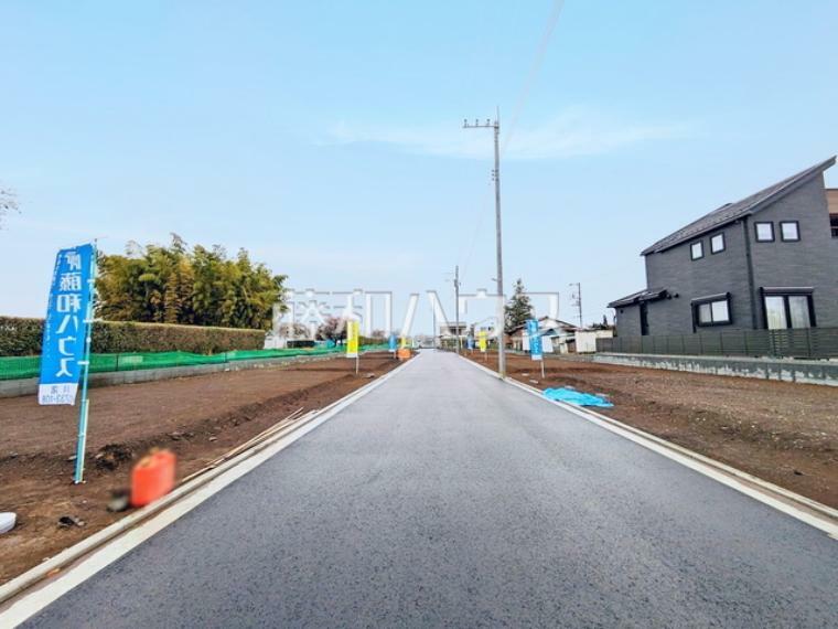 現況写真 接道状況および現場風景　【立川市砂川町5丁目】